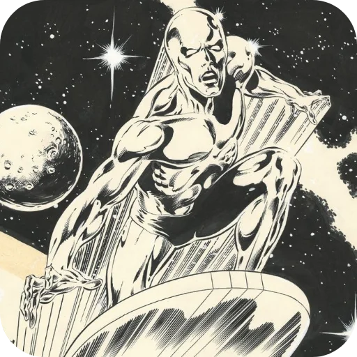 Эмодзи Silver Surfer