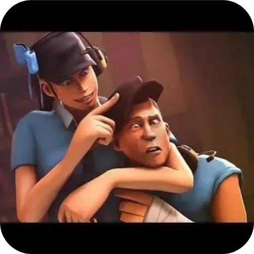 Эмодзи Скаут и его подружка