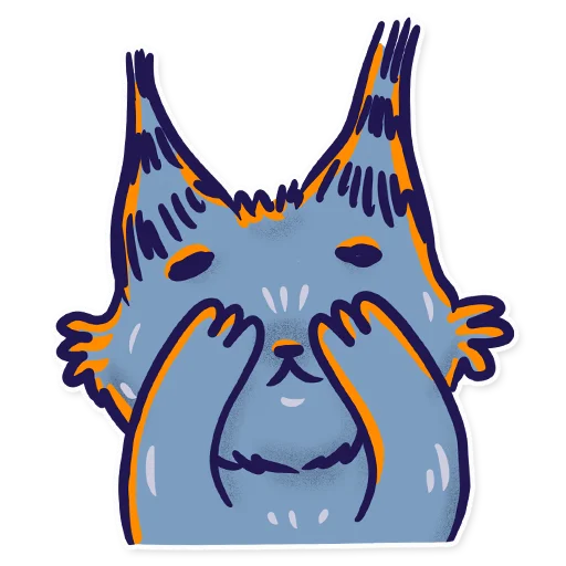 Эмодзи Скетч-кот