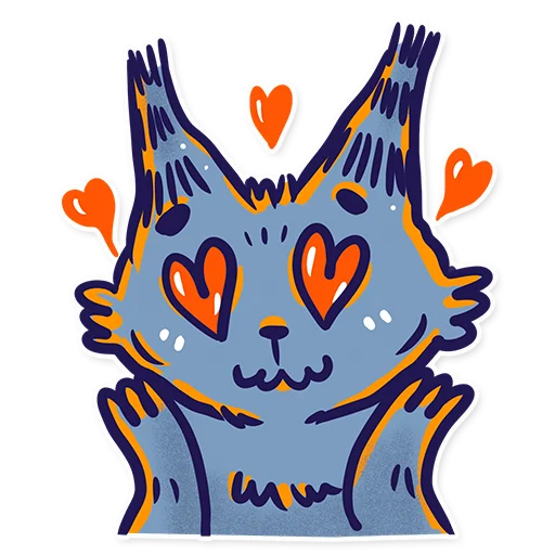 Эмодзи Скетч-кот