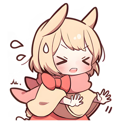 Эмодзи Сладкий зайчик 3