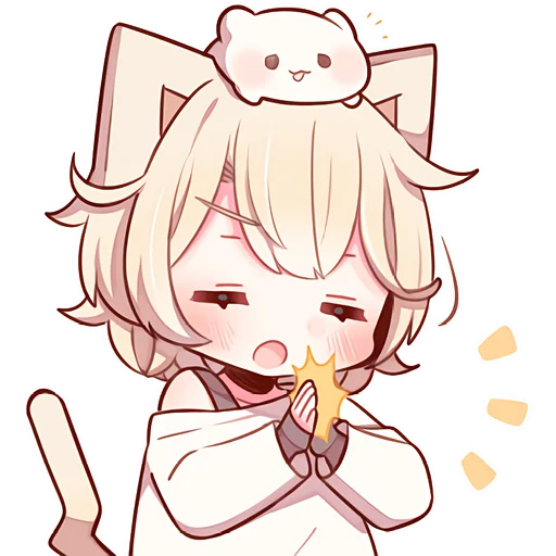 Эмодзи Сонный котенок 3