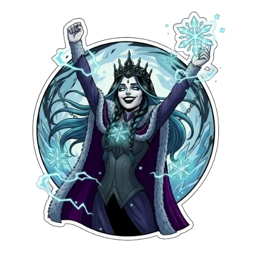 Эмодзи Снежная Королева