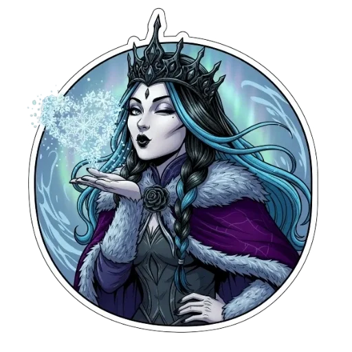 Эмодзи Снежная Королева