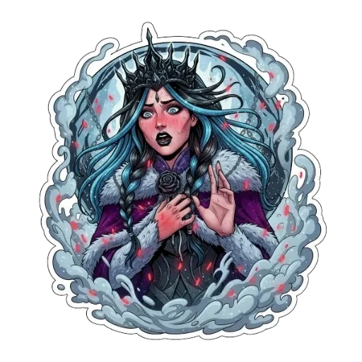 Эмодзи Снежная Королева