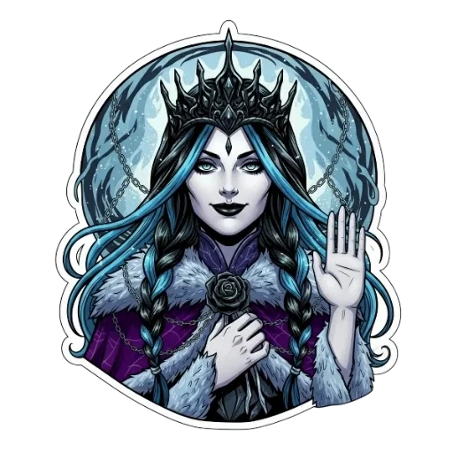 Эмодзи Снежная Королева