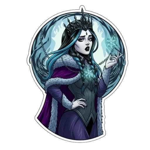 Эмодзи Снежная Королева