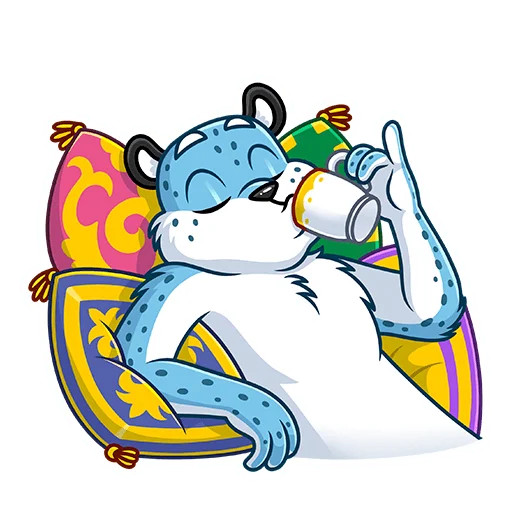 Эмодзи Снежный Барс