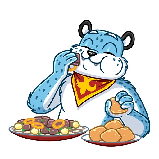 Эмодзи Снежный Барс