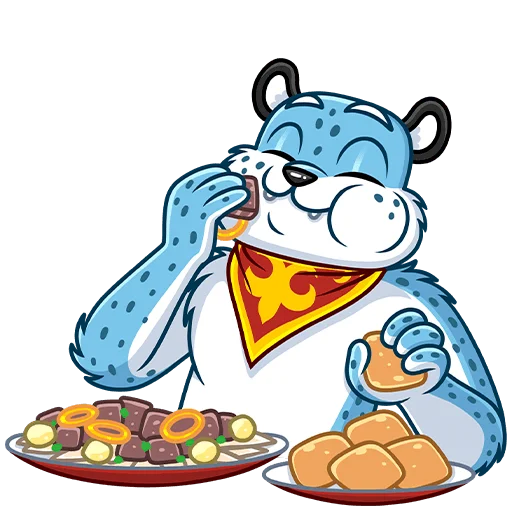 Эмодзи Снежный Барс Без Текста