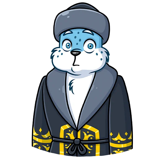 Эмодзи Снежный Барс Без Текста