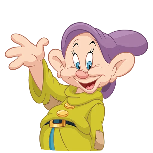 Эмодзи Белоснежка и семь гномов Без Текста