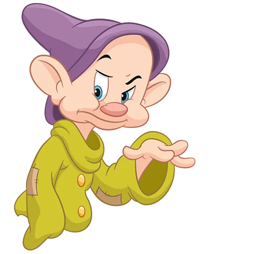 Эмодзи Белоснежка и семь гномов Без Текста