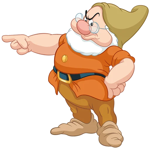 Эмодзи Белоснежка и семь гномов Без Текста