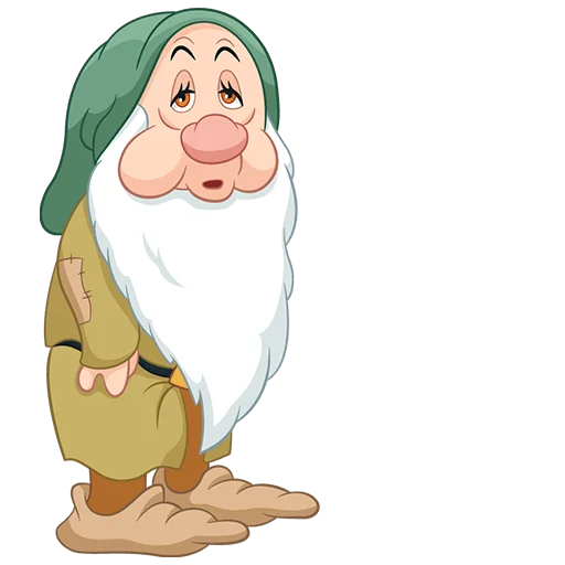 Эмодзи Белоснежка и семь гномов Без Текста