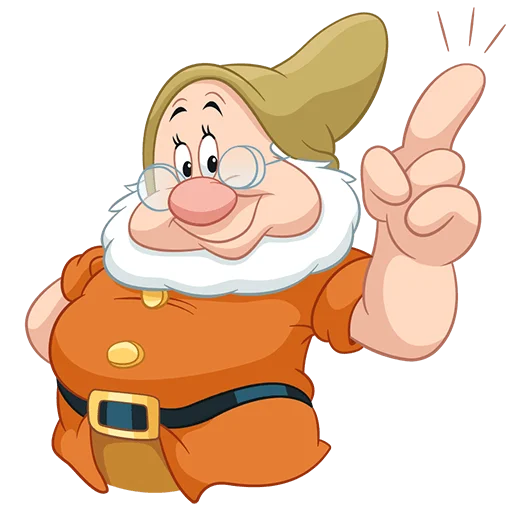 Эмодзи Белоснежка и семь гномов Без Текста