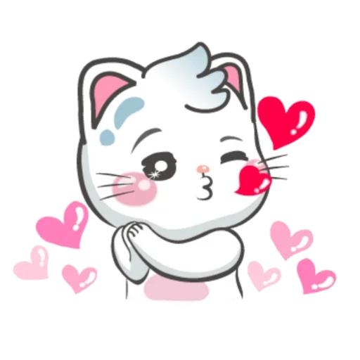 Эмодзи Snowy Cat: