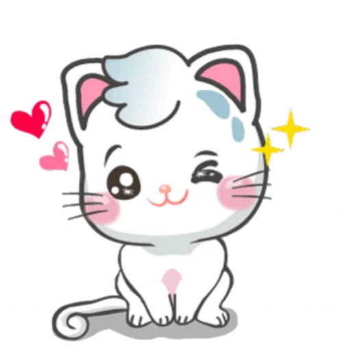 Эмодзи Snowy Cat: