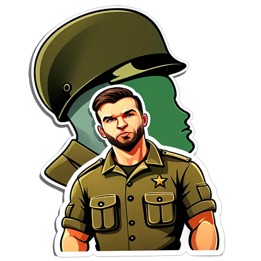 Эмодзи Soldier Barik