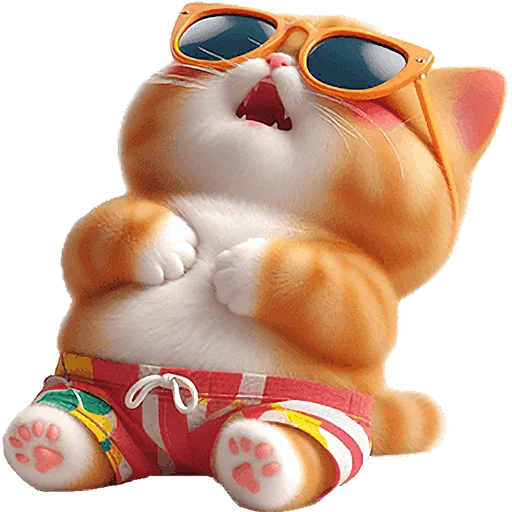 Эмодзи Летний котик