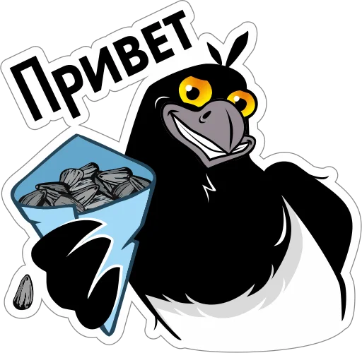 Эмодзи Сорока Глафира