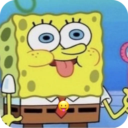Эмодзи Sponge Bob