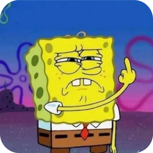 Эмодзи Sponge Bob