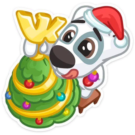 Эмодзи Новогодний Спотти / New Year's Spotty