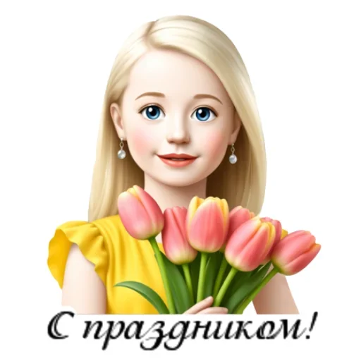 Эмодзи С 8 марта