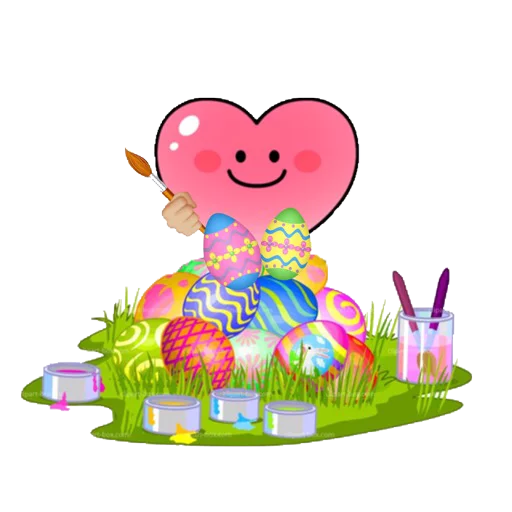 Эмодзи Spring & Easter Heartfaces