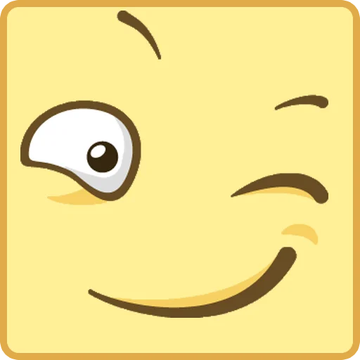 Эмодзи Квадратные Смайлы