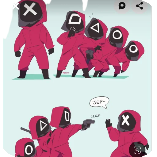 Эмодзи Squid Game
