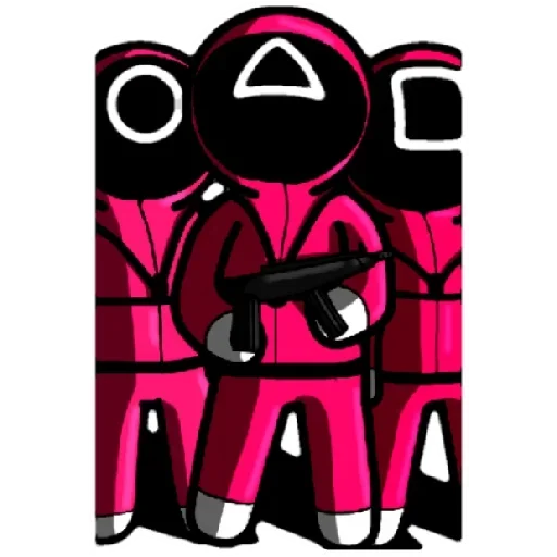 Эмодзи Squid game fanArt (Игра в кальмара)