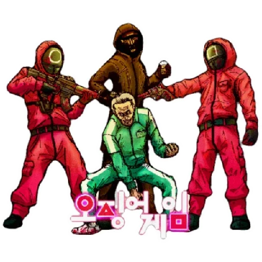 Эмодзи Squid game fanArt (Игра в кальмара)
