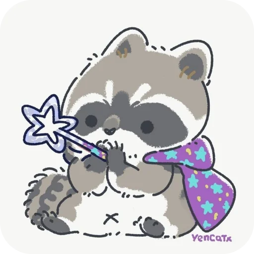 Эмодзи raccoons