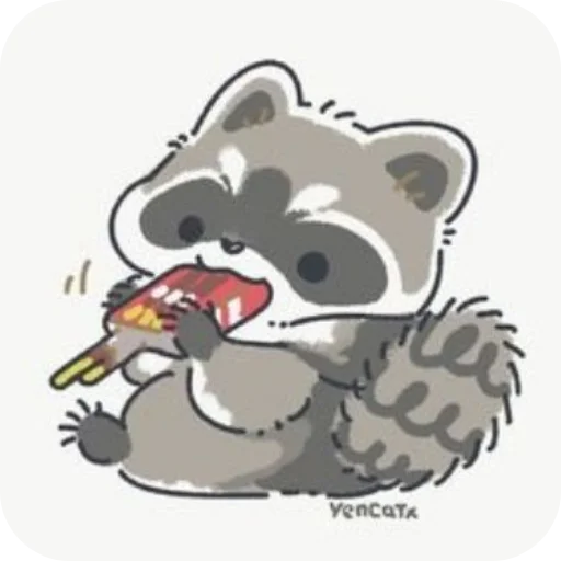 Эмодзи raccoons