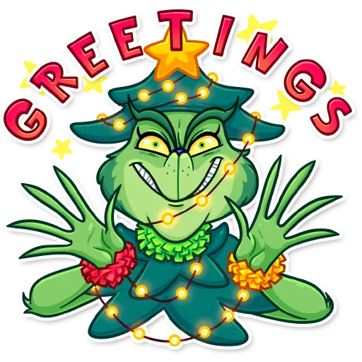 Эмодзи Grinch