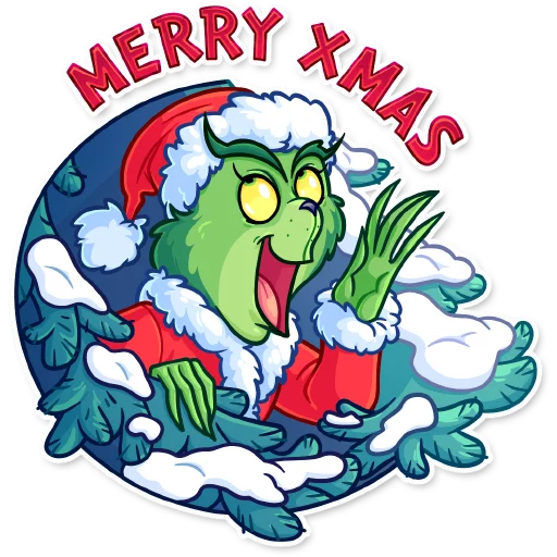 Эмодзи Grinch