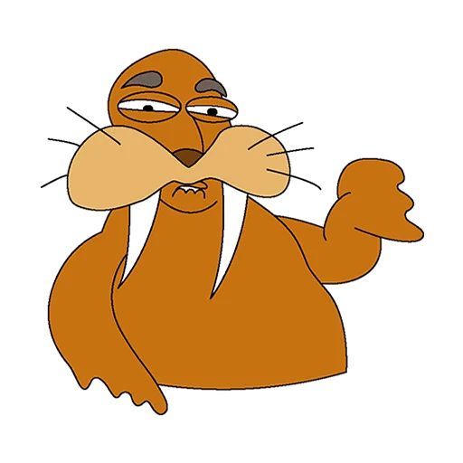 Эмодзи Клубника и Морж Без Текста