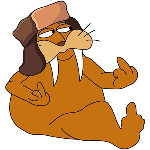 Эмодзи Клубника и Морж Без Текста