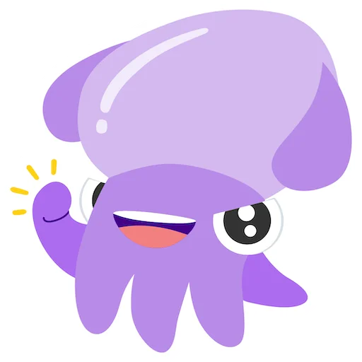 Эмодзи Stubby the Squid