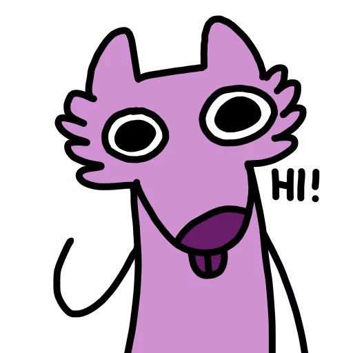 Эмодзи Stupid pink dog