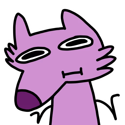 Эмодзи Stupid pink dog