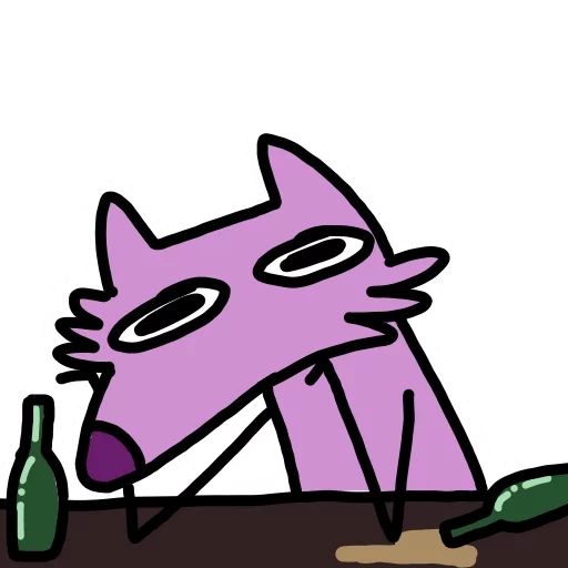 Эмодзи Stupid pink dog