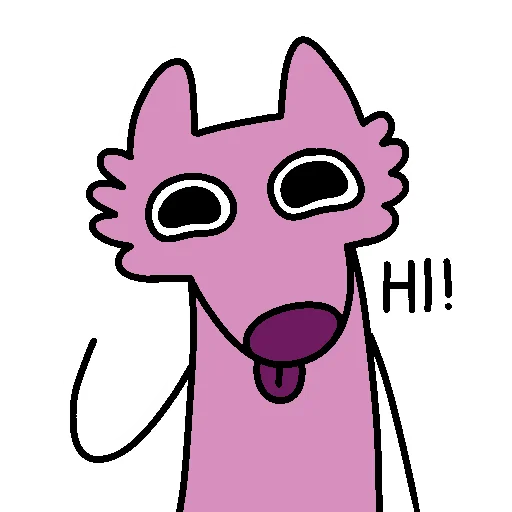 Эмодзи Stupid Pink Dog 2