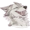 Эмодзи Suff Tundra Wolf