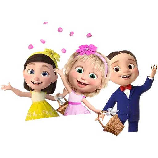 Эмодзи Лето с Машей Без Текста