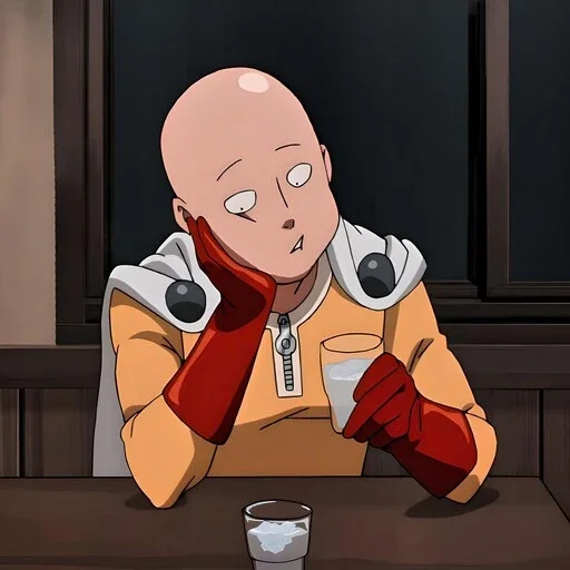Эмодзи One Punch Man Saitama
