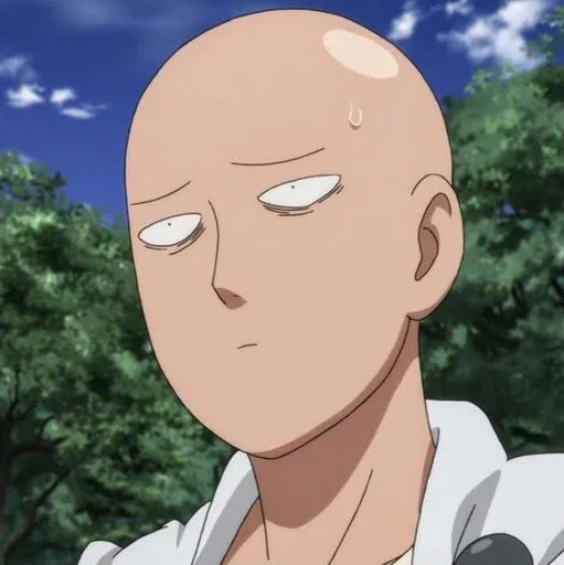 Эмодзи One Punch Man Saitama