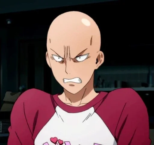 Эмодзи One Punch Man Saitama